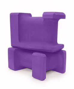 Bloque de Yoga Ergonómico Lumia Wellness, -Púrpura