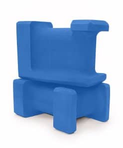 Bloque de Yoga Ergonómico Lumia Wellness, -Azul