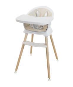 Silla Alta de Madera Convertible Albert Baby 3 en 1 para