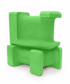 Bloque de Yoga Ergonómico Lumia Wellness, -Verde