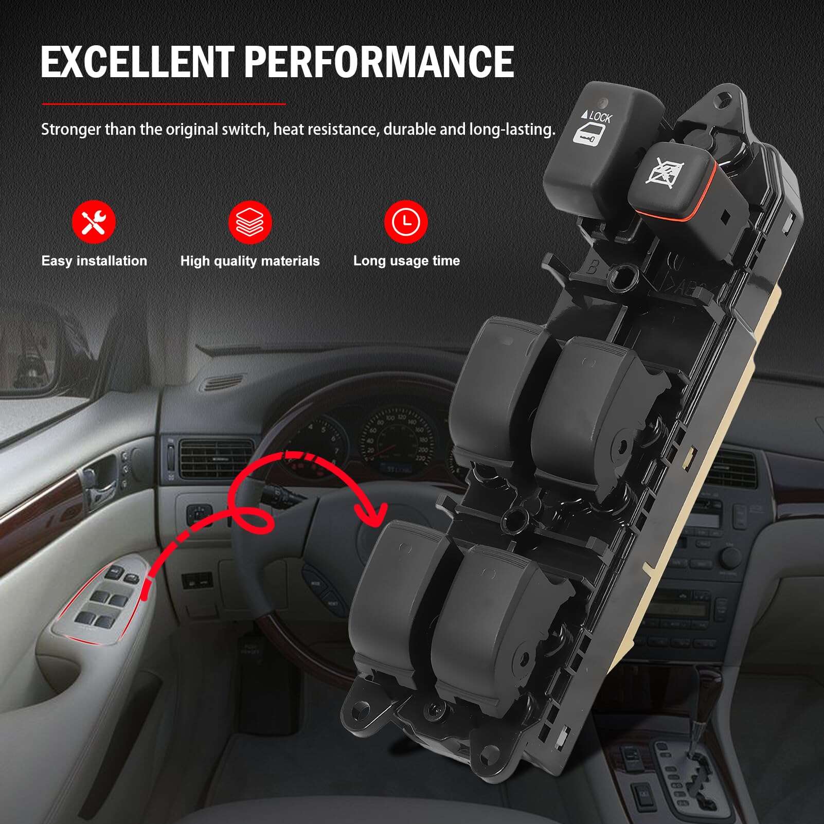 Interruptor principal del elevalunas eléctrico Fraylis - Imagen 7