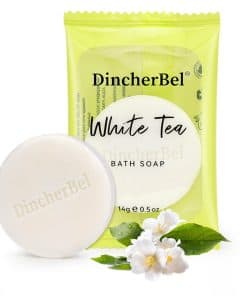 DincherBel 200 Pack 0.5oz Travel Soap, Mini Round Cleansing
