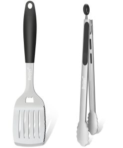 Juego de Espátula y Pinzas de Acero Inoxidable Beijiyi,