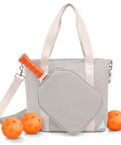 Bolso de Pickleball VERLY - Bolso Grande de Tela Gris para