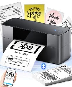 Impresora de etiquetas térmicas Bluetooth WCZ 4x6,