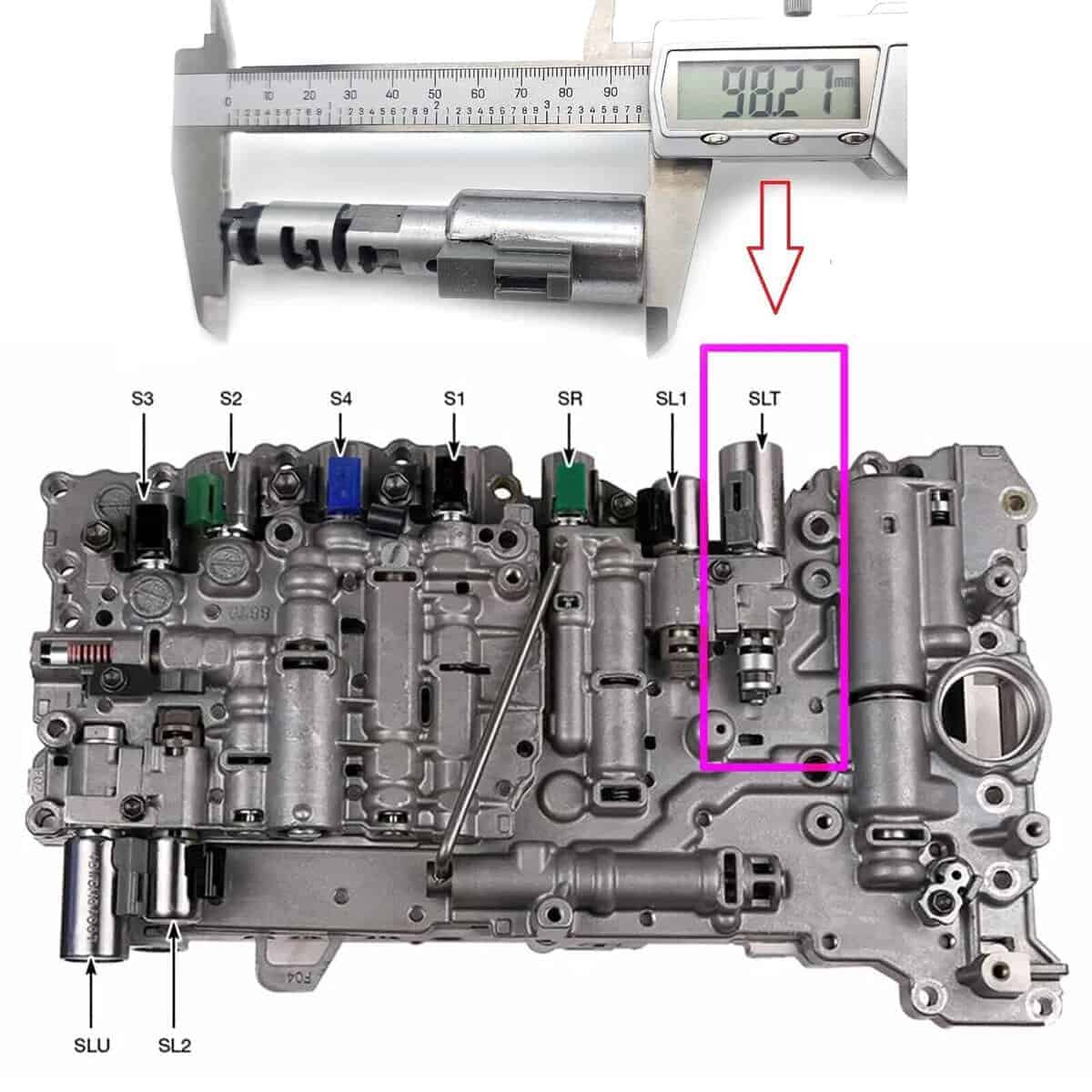Solenoid de Control de Presión de Transmisión SLT - Imagen 3