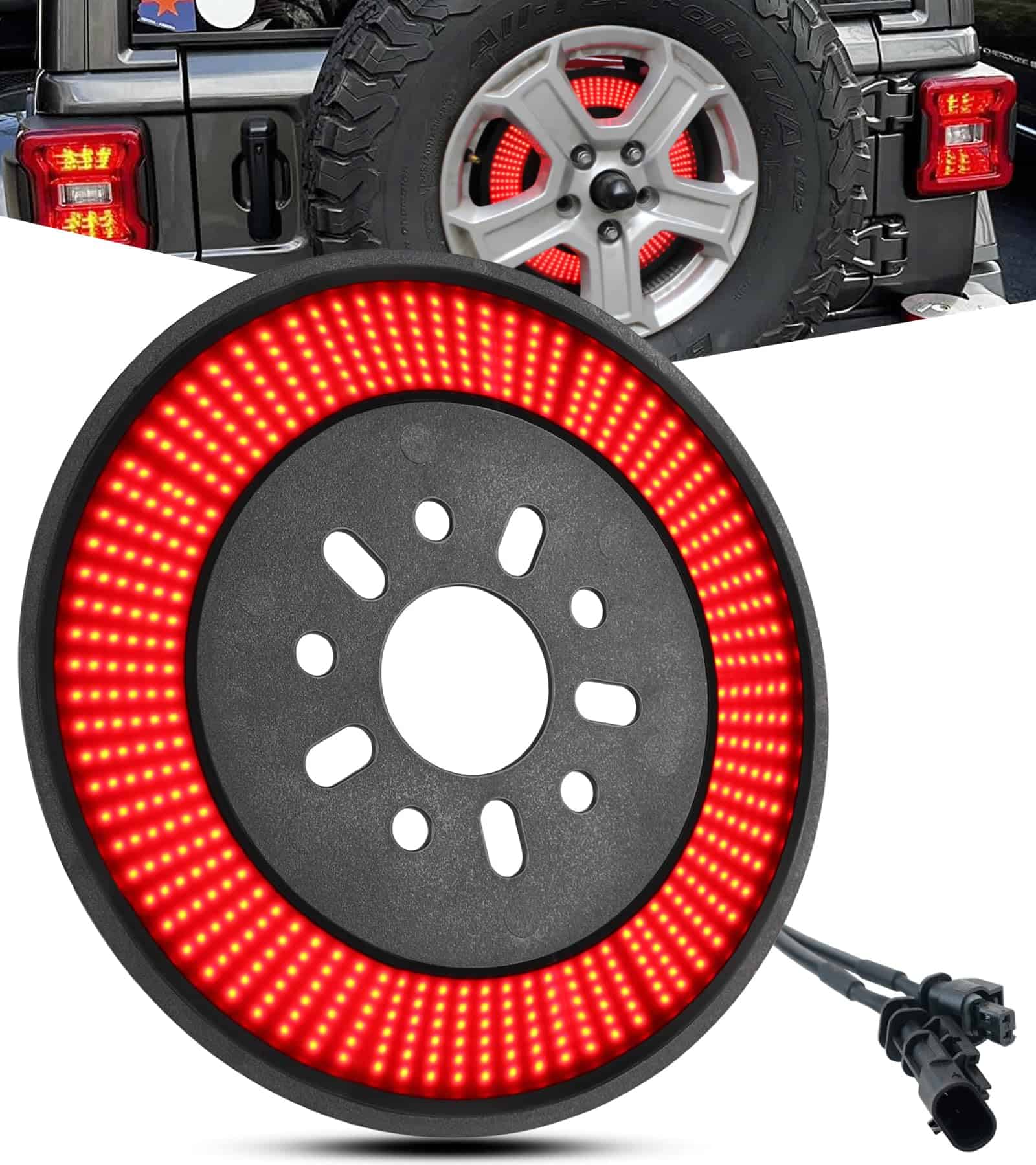 PKEDUO JL Luz de Freno de Repuesto, Luz Roja LED Plug and