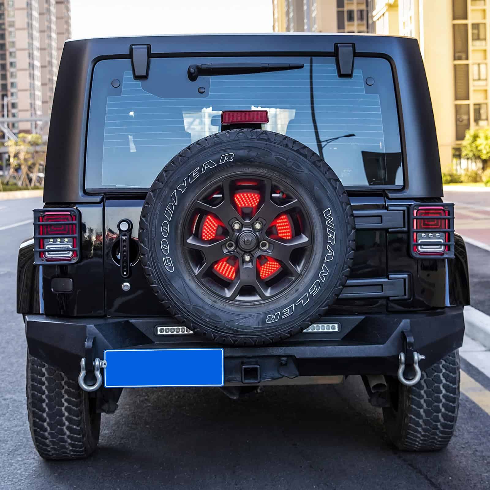 PKEDUO JK Luz de freno de repuesto, LED rojo de tercer - Imagen 7