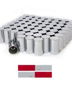 WAITTON 60Pcs 33mm Fundas para Tuercas de Rueda Cromadas,