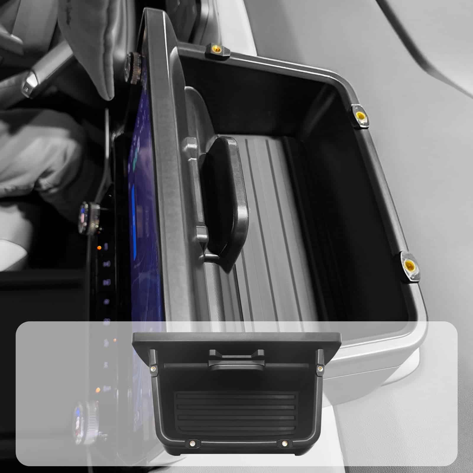 Organizador de pantalla de consola central Abystar para