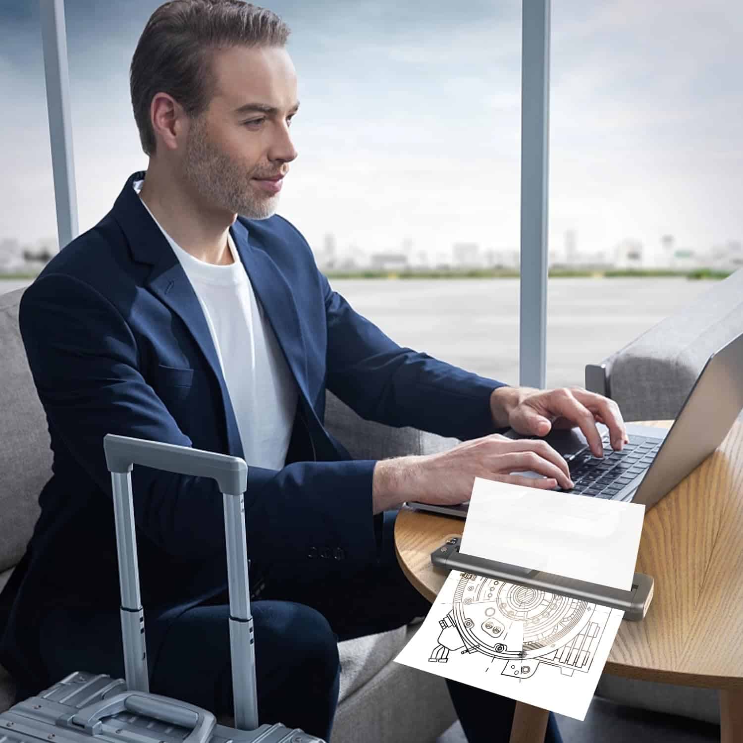 Impresoras Portátiles Rongta Inalámbricas para Viajes, - Imagen 8