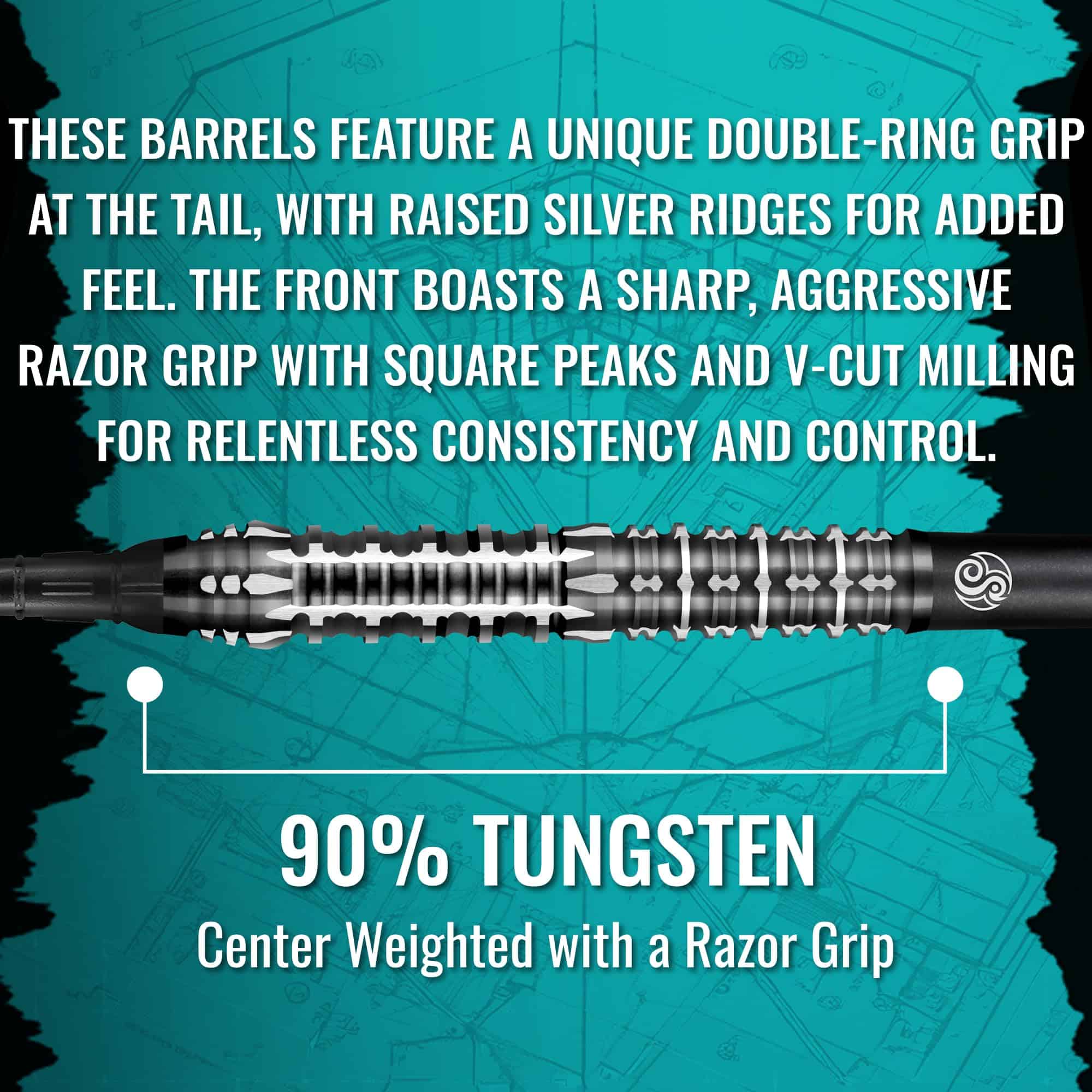 Set de Dardos Suaves Shot! - Gnarly Shredda 90% Tungsteno - Imagen 5