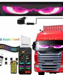 Luz de Ojos de Diablo para Autos - Pantalla LED Colorida