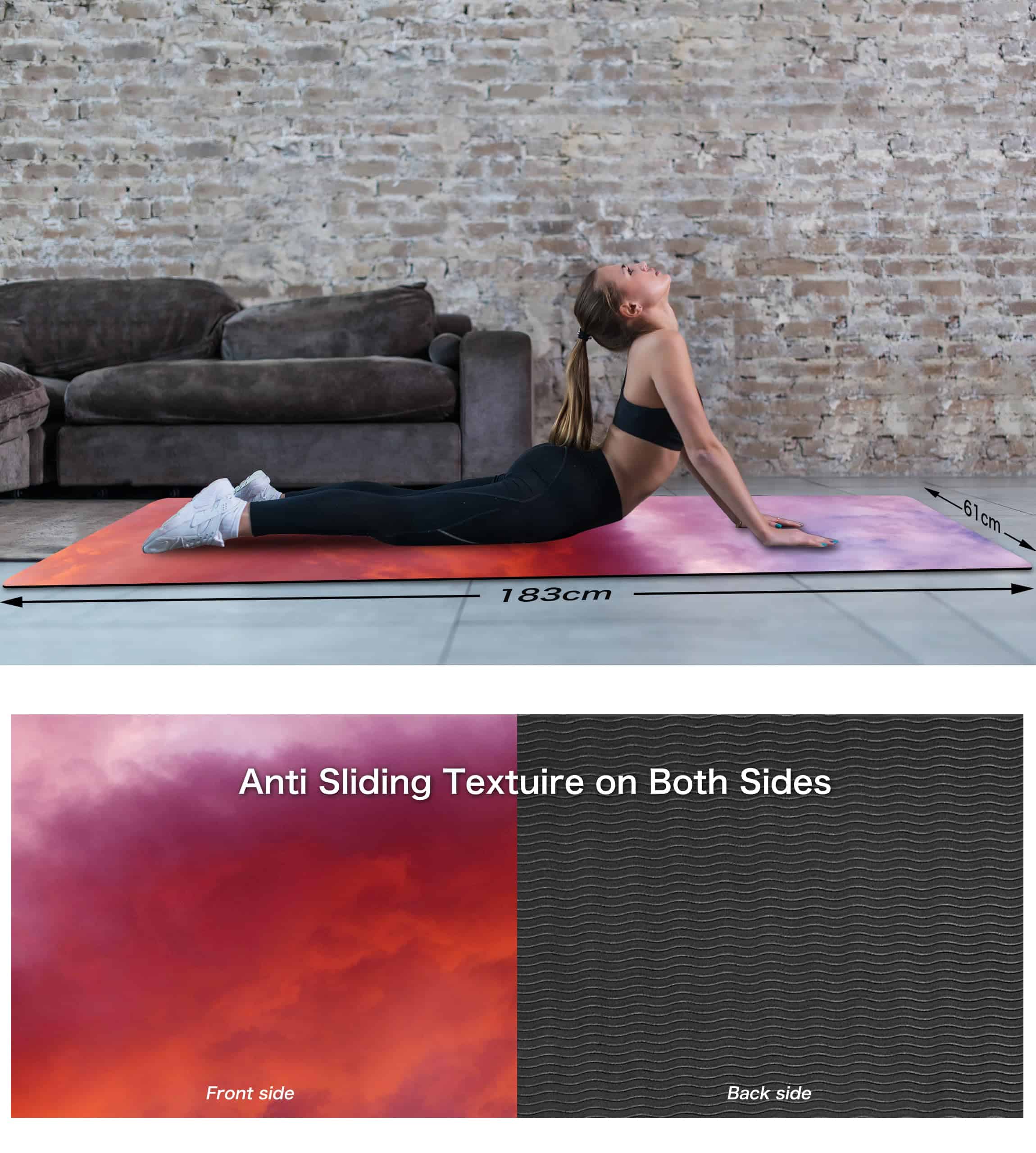 Tapete de Yoga Antideslizante Knsbk TPE -4" x 6mm) - Imagen 6