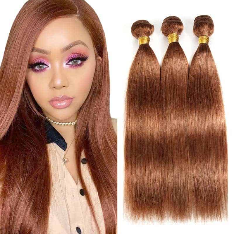#30 Mechones de Cabello Humano Recto Bundles 26 28 30