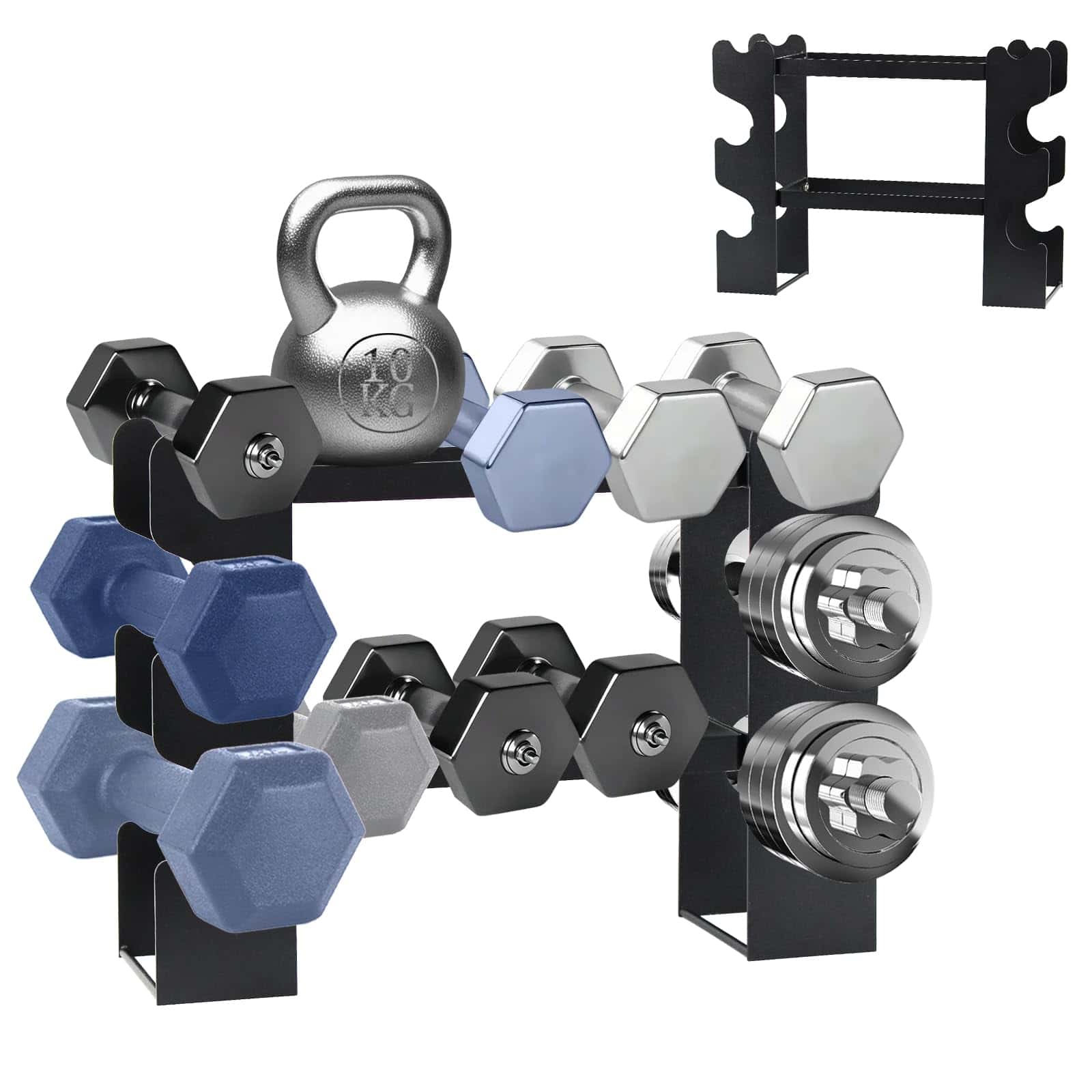 Soporte de estante para mancuernas MLOHASING - Soporte de