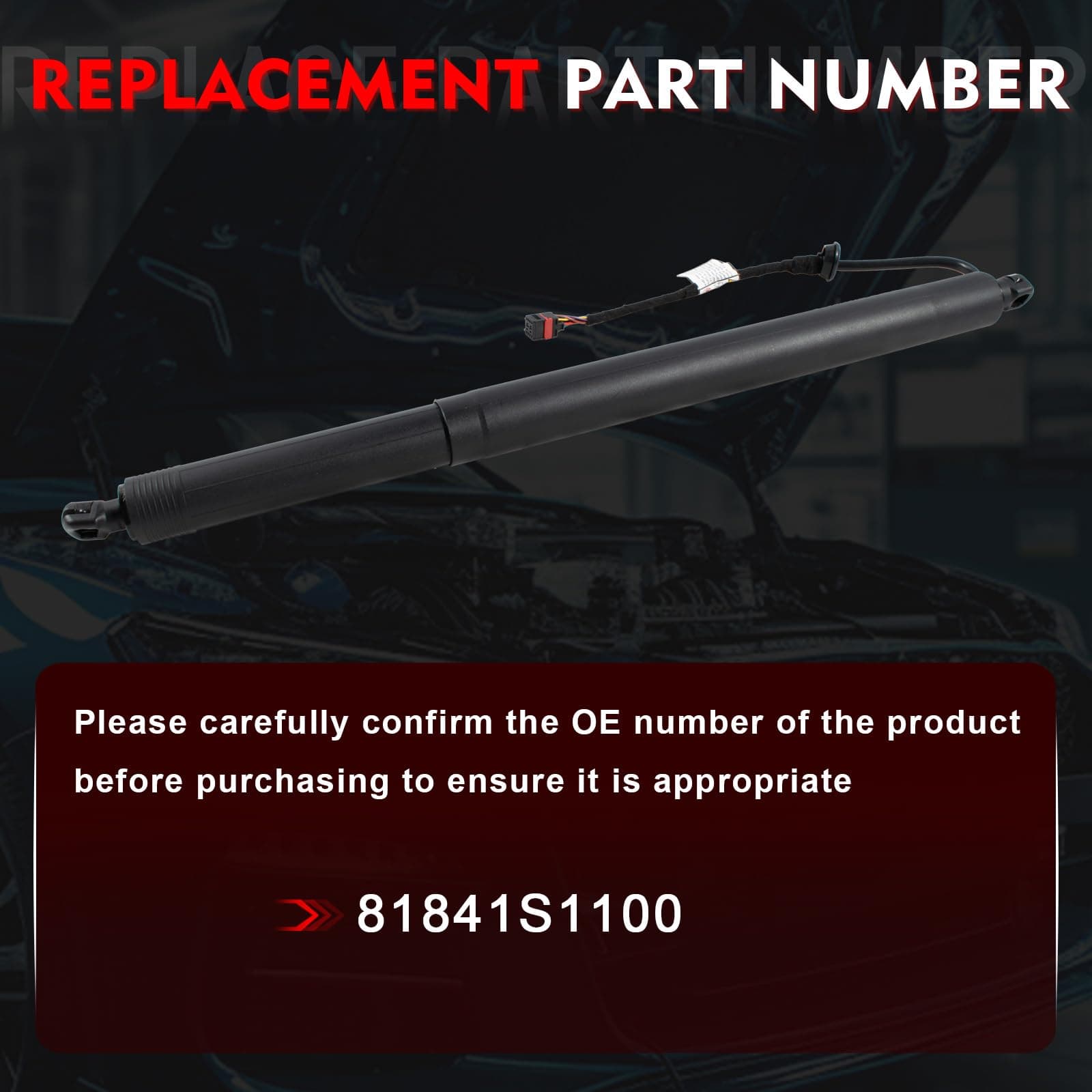 Amortiguador de Soporte de Elevación Trasero Lado Derecho - Imagen 4