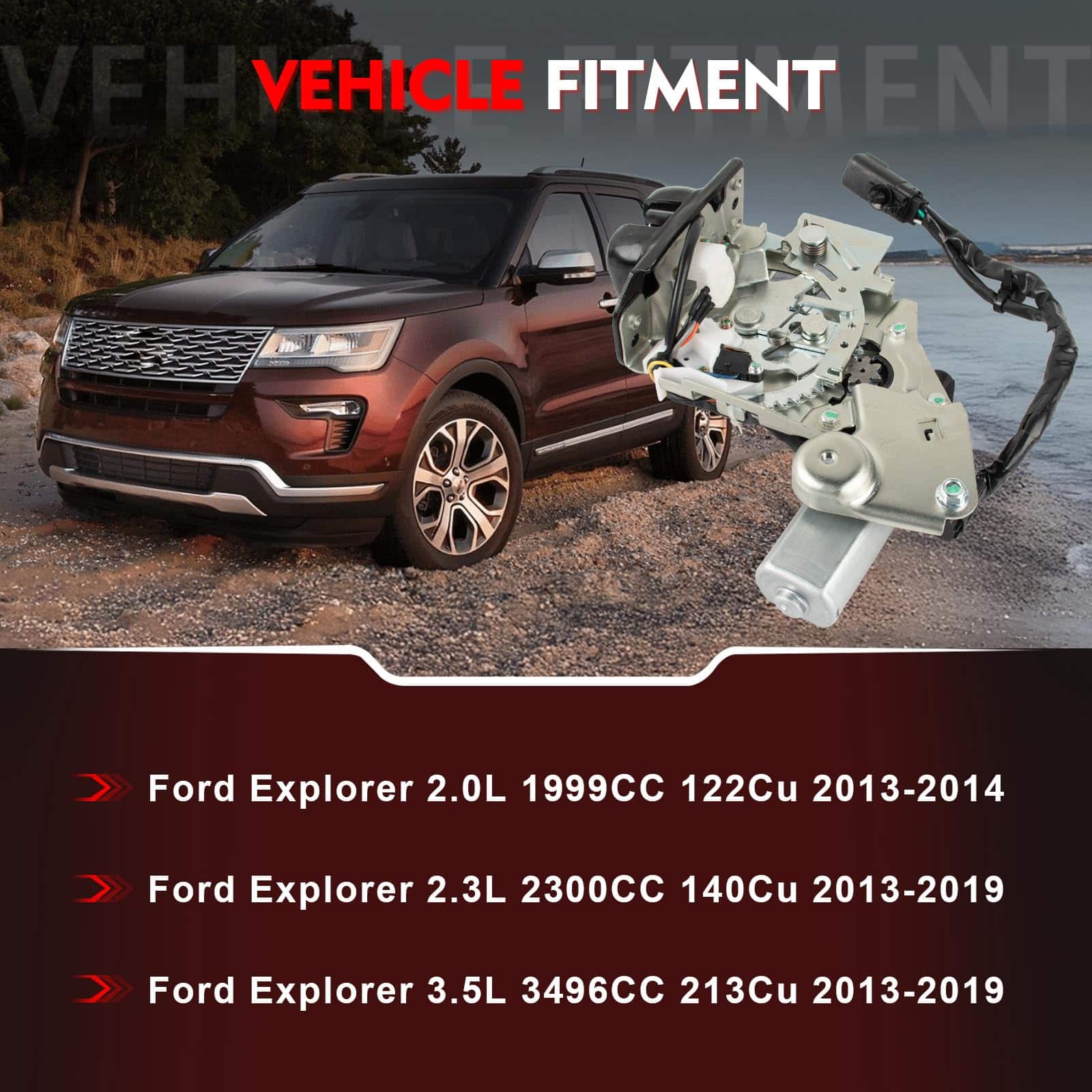 Merautop SJ Bloqueo de Puerta trasera de Maletero Actuador - Imagen 3