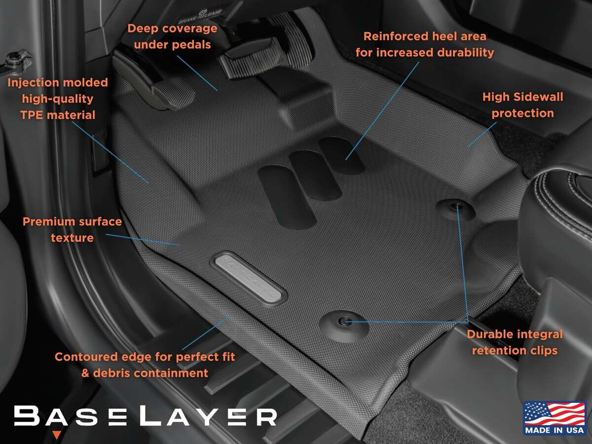 Tapetes BaseLayer para Ford F250/350 Super -Rojo - Imagen 3