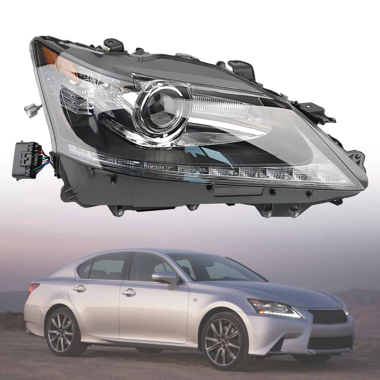 Faros delanteros LED de lado derecho para 2013 2014 2015