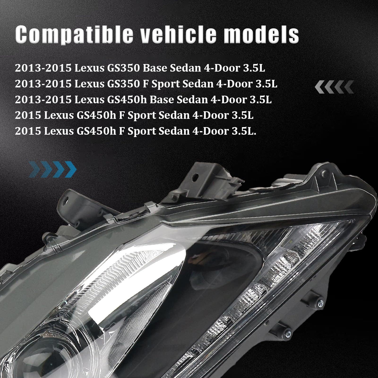 Faros delanteros LED de lado derecho para 2013 2014 2015 - Imagen 4