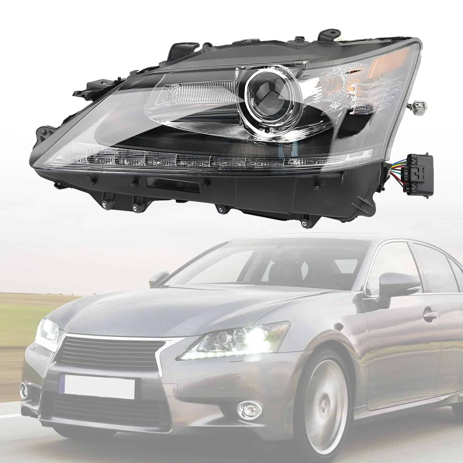 Faros LED compa1tibles con lado izquierdo del conductor