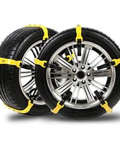 AOSUYOU 10 PCS Cadenas de Nieve para Neumáticos de Coche,