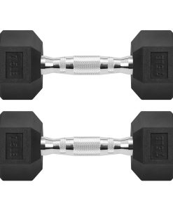 Pesas Hexagonales de Hierro Fundido -Negro