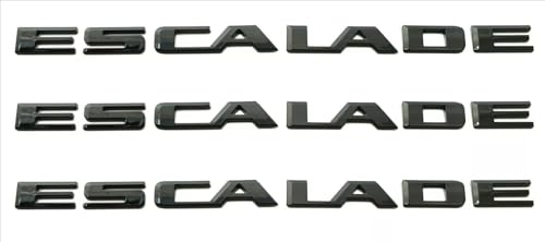 3Pcs Emblemas Traseros de Portón Elevable para Escalade