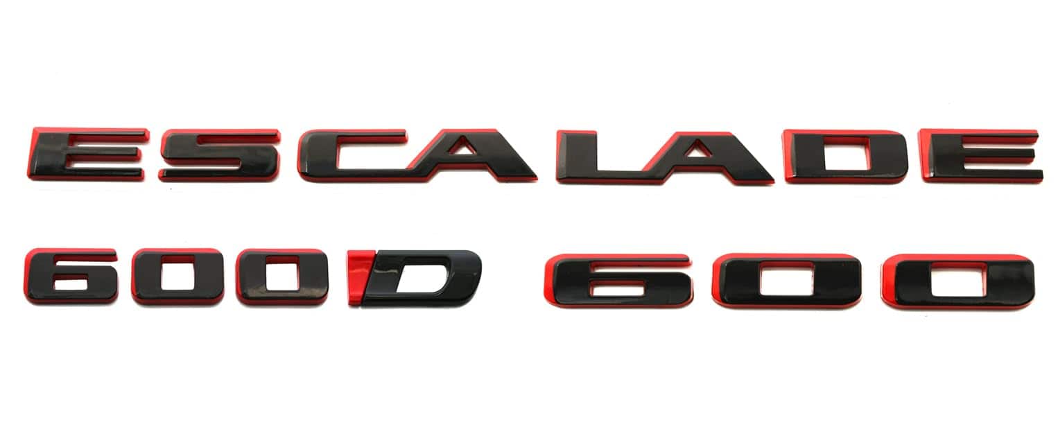 3Pcs Emblemas Traseros de Elevación de la Puerta Trasera de