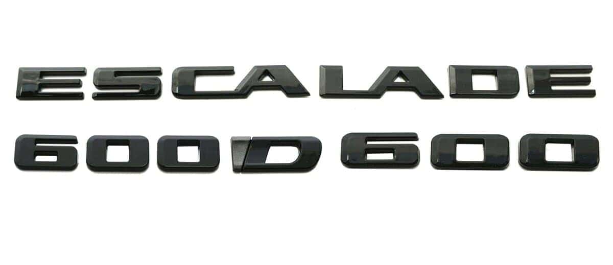 Juego de 3 Emblemas Traseros Escalade 600 600D Insignias