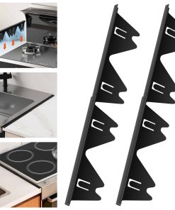 Cubierta de Brecha de Estufa de Acero Inoxidable, 2 Piezas