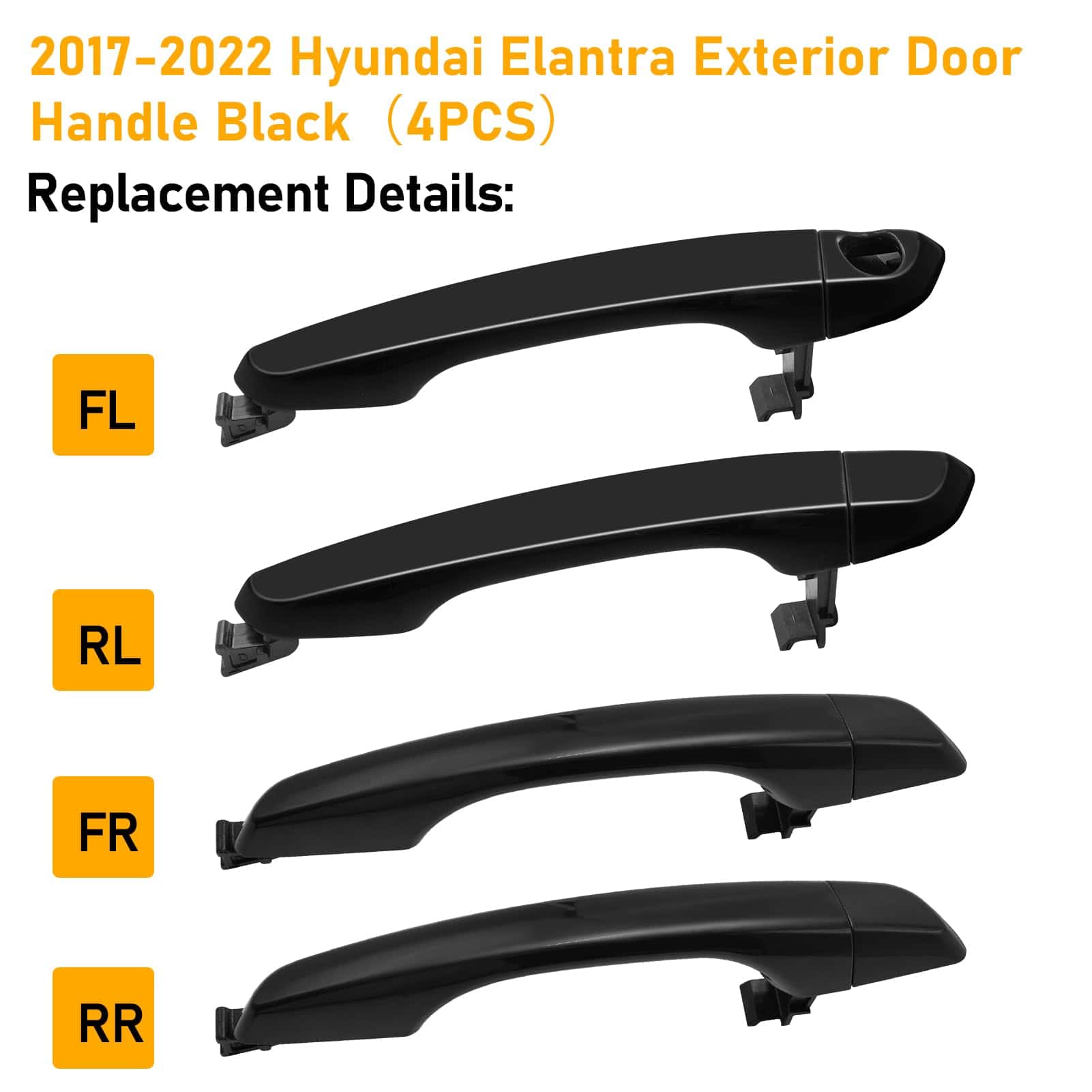 Manija de puerta exterior compatible con Hyundai Elantra - Imagen 3