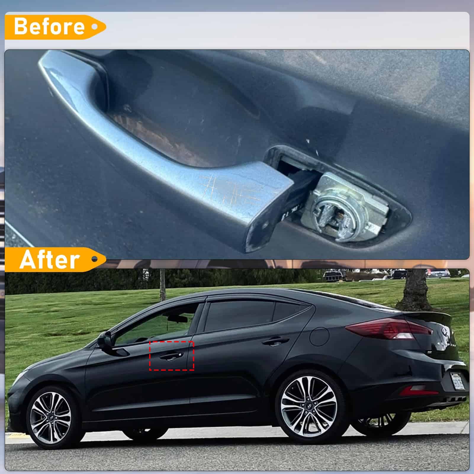 Manija de puerta exterior compatible con Hyundai Elantra - Imagen 7