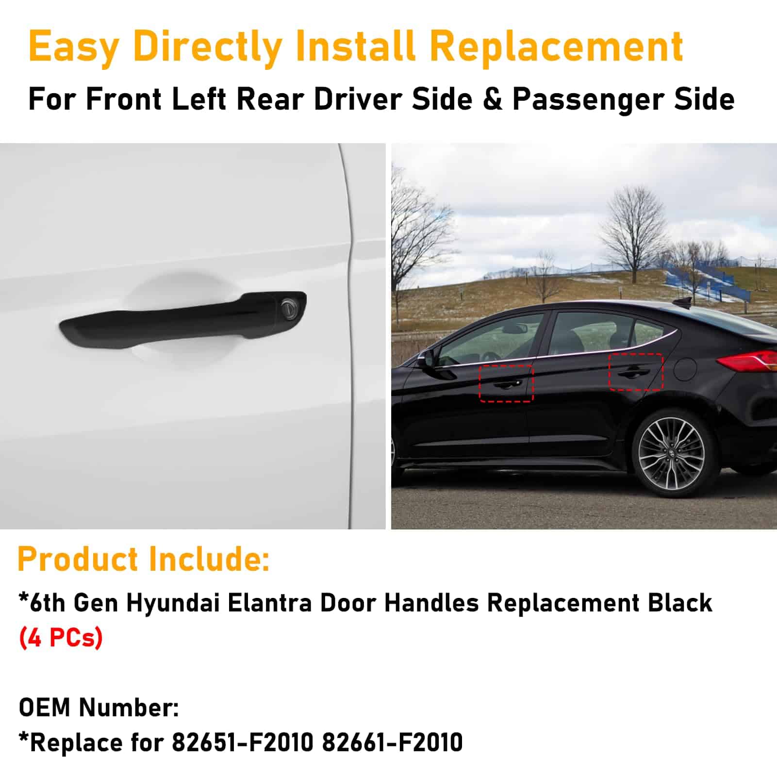 Manija de puerta exterior compatible con Hyundai Elantra - Imagen 6