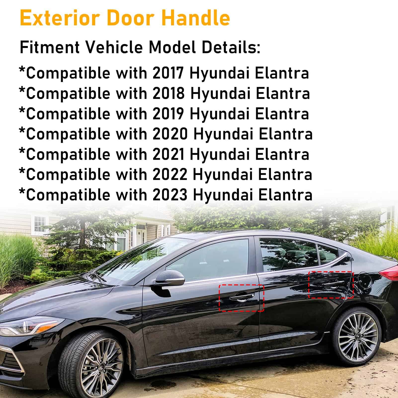 Manija de puerta exterior compatible con Hyundai Elantra - Imagen 4