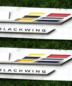 2 Piezas Emblemas V-Series Black Out V Logo Compatible con