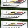 3Pcs Emblemas V-Blackwing Serie V Black Out Negro Insignia