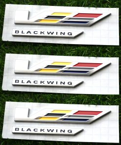 3Pcs Emblemas V-Blackwing Serie V Black Out Negro Insignia