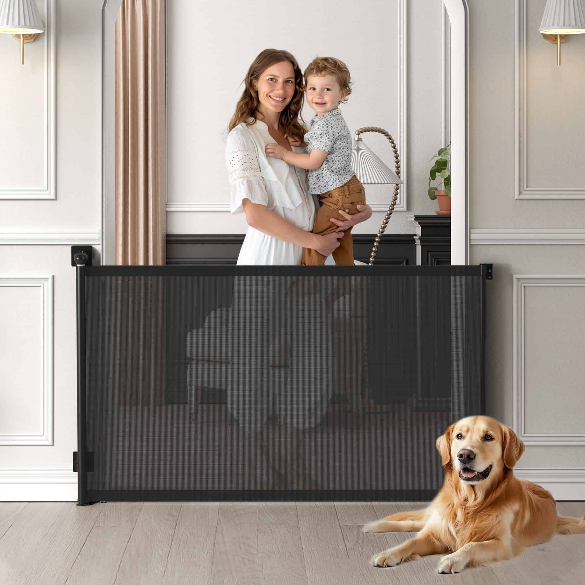 Puerta para bebés retractil Aomloge, Puertas para bebés
