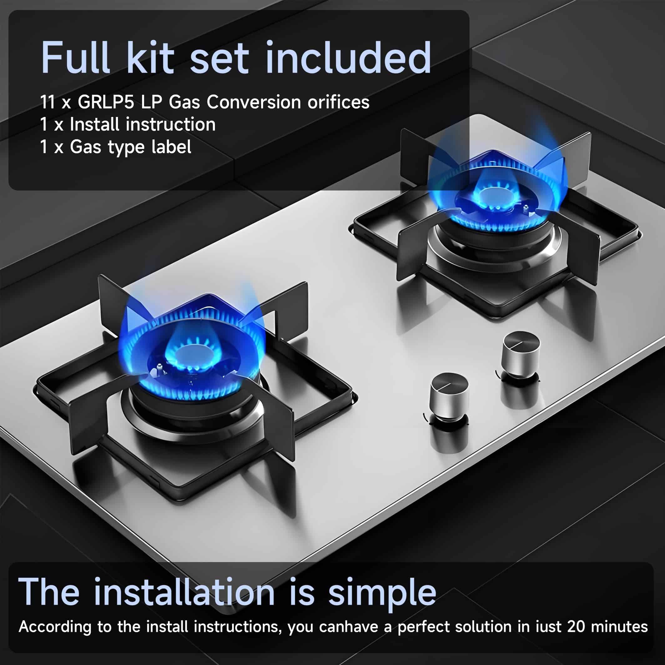 (13 Pack) Kit de conversión de gas natural a gas L.P. - Imagen 4