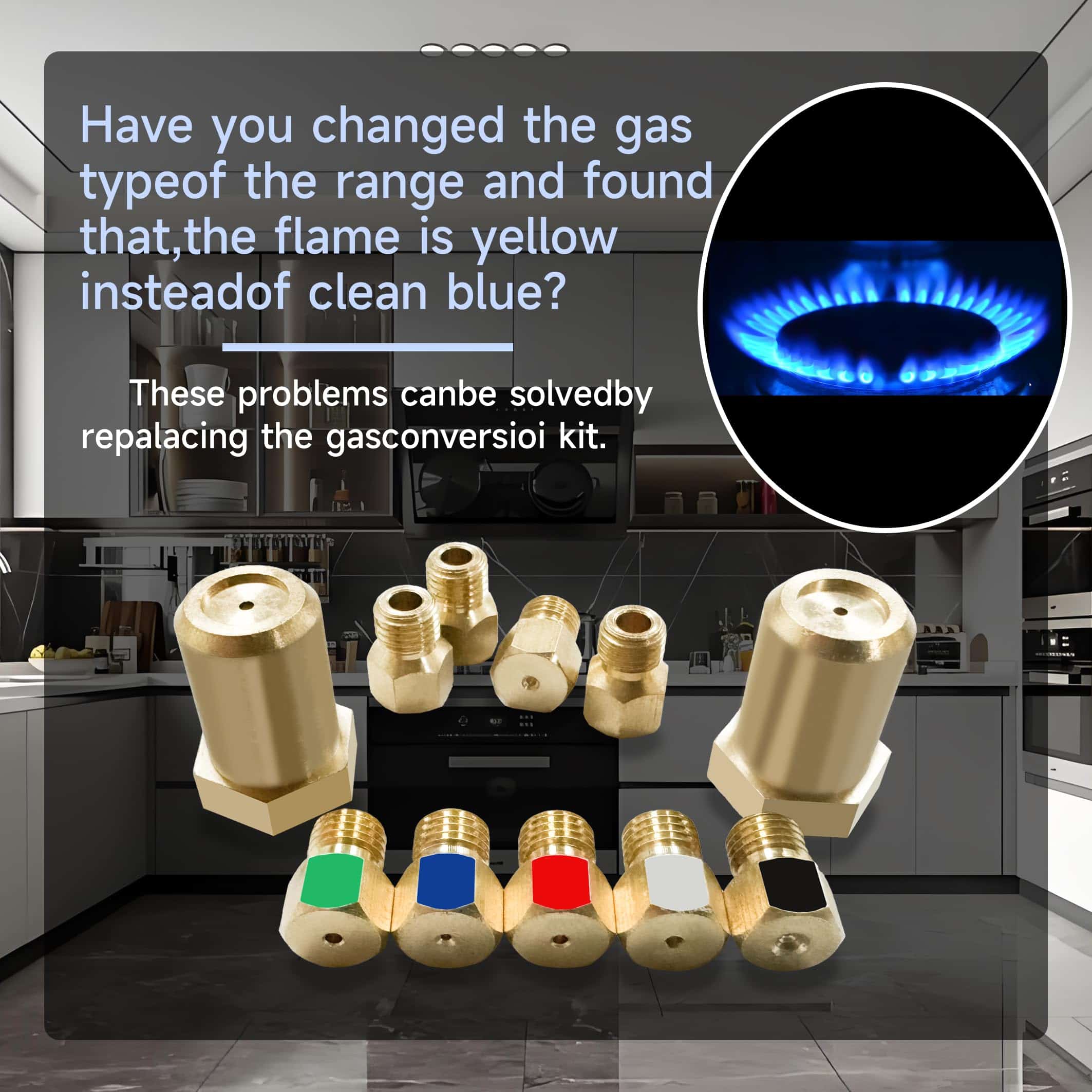 (13 Pack) Kit de conversión de gas natural a gas L.P. - Imagen 5