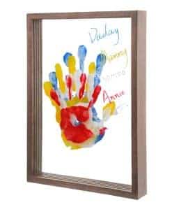 Kit de marco de huellas familiares para 4 con -Brown