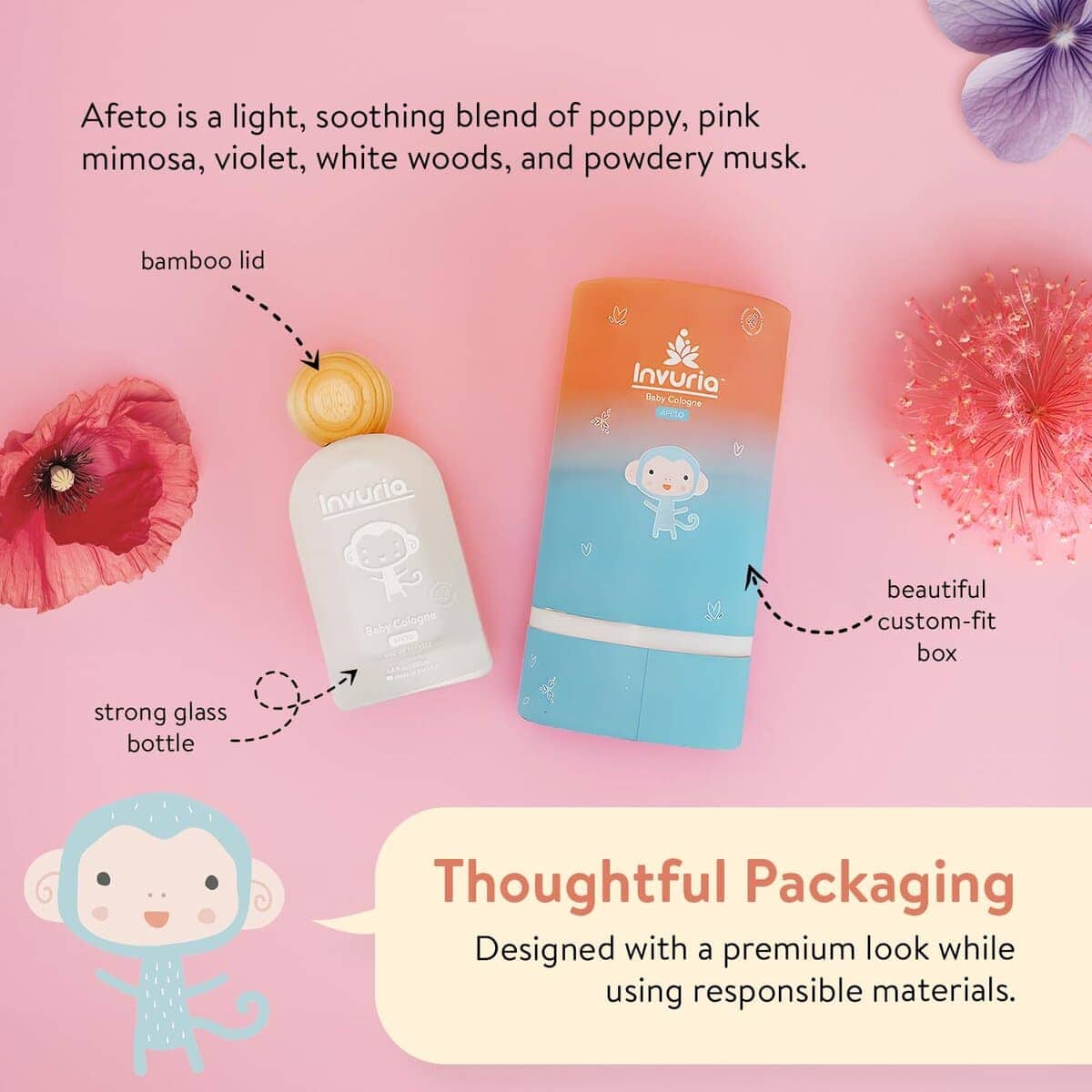 Colonía Afeto para Bebés Invuria | Colonia sin Alcohol | - Imagen 8