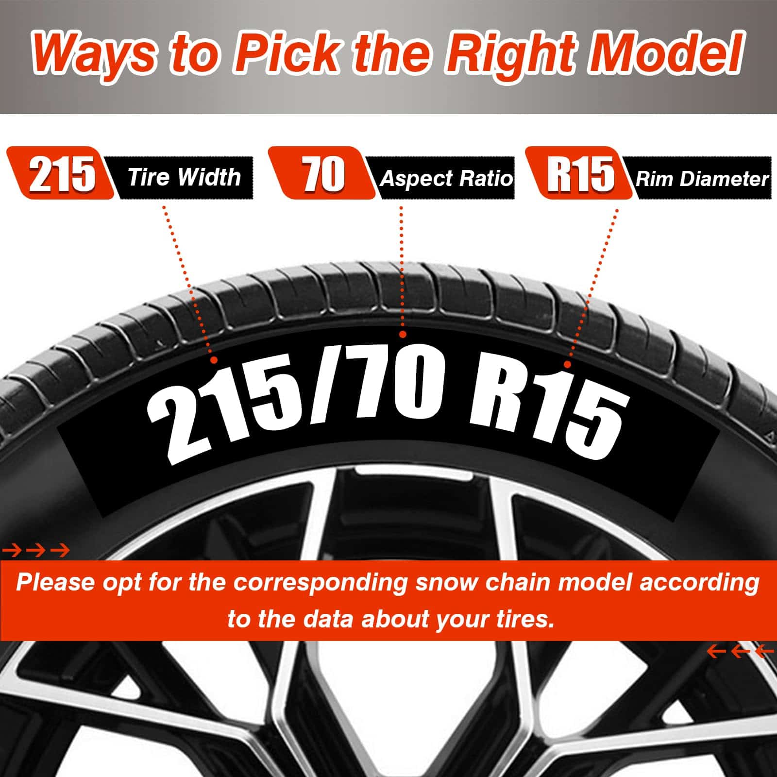 AOSUYOU 2 PCS Cadenas de Nieve para Coche Auto Fijación - Imagen 6