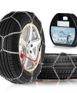 AOSUYOU 2 PCS Cadenas de Nieve para Coche Auto Fijación