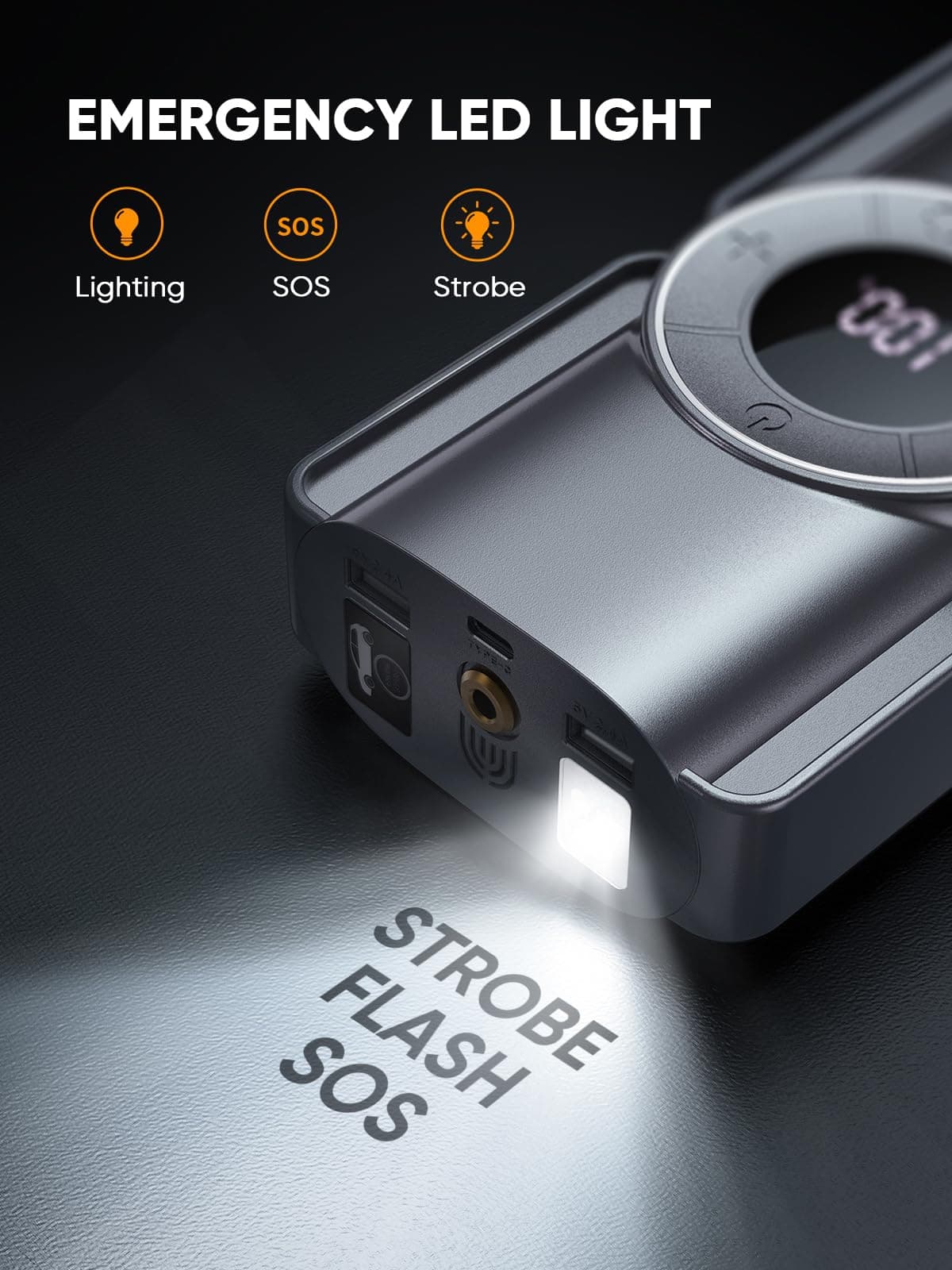 Arrancador de Batería de Coche Portátil TREKURE con - Imagen 6