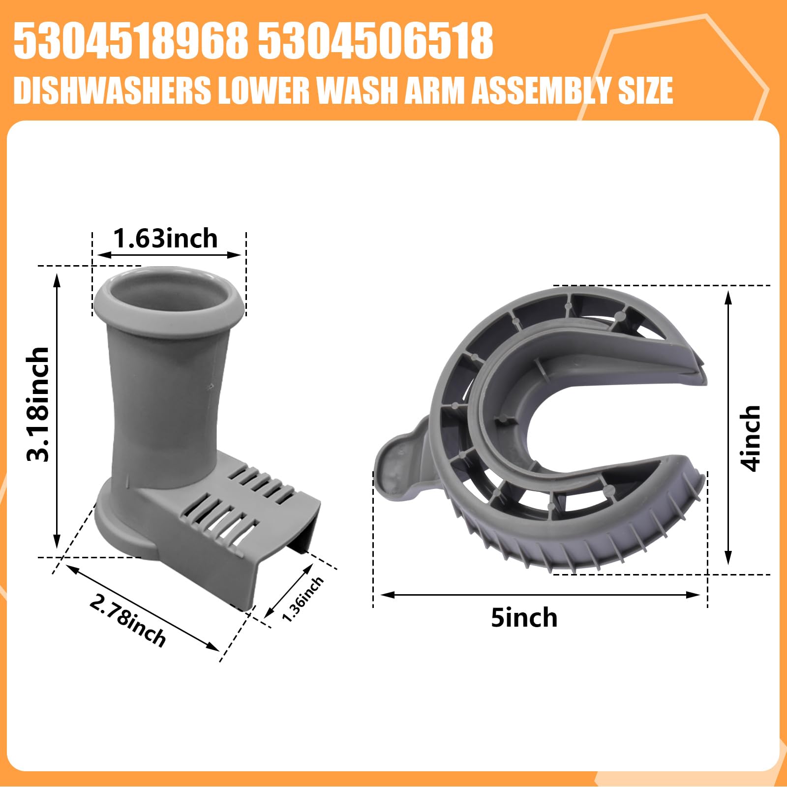 5304518968 Soporte del brazo de pulverización inferior para - Imagen 3