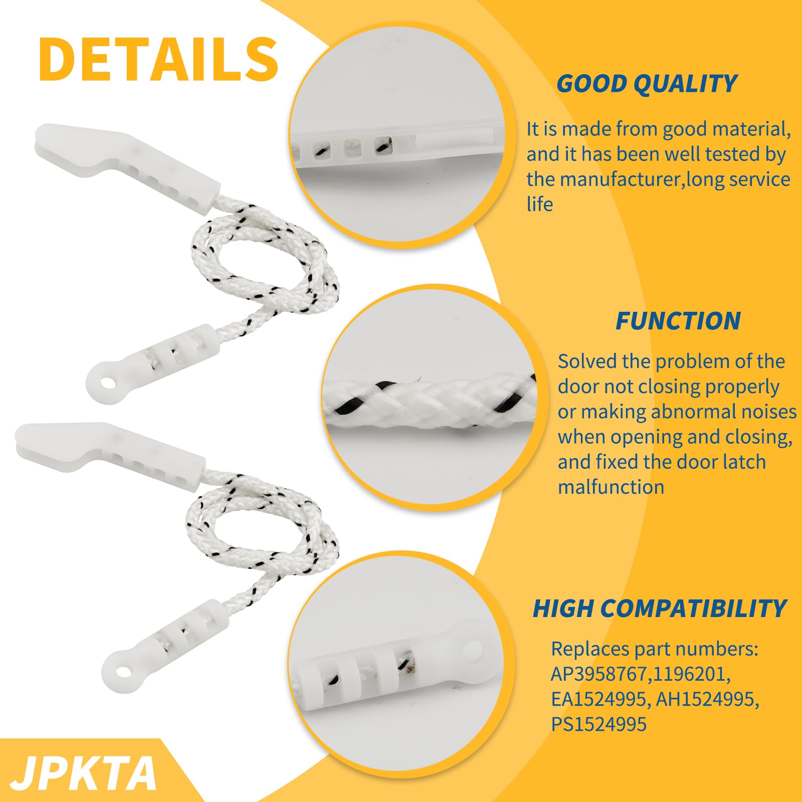 2 Pack 154578801 AP3958767 Polea de Fricción de la Puerta - Imagen 5