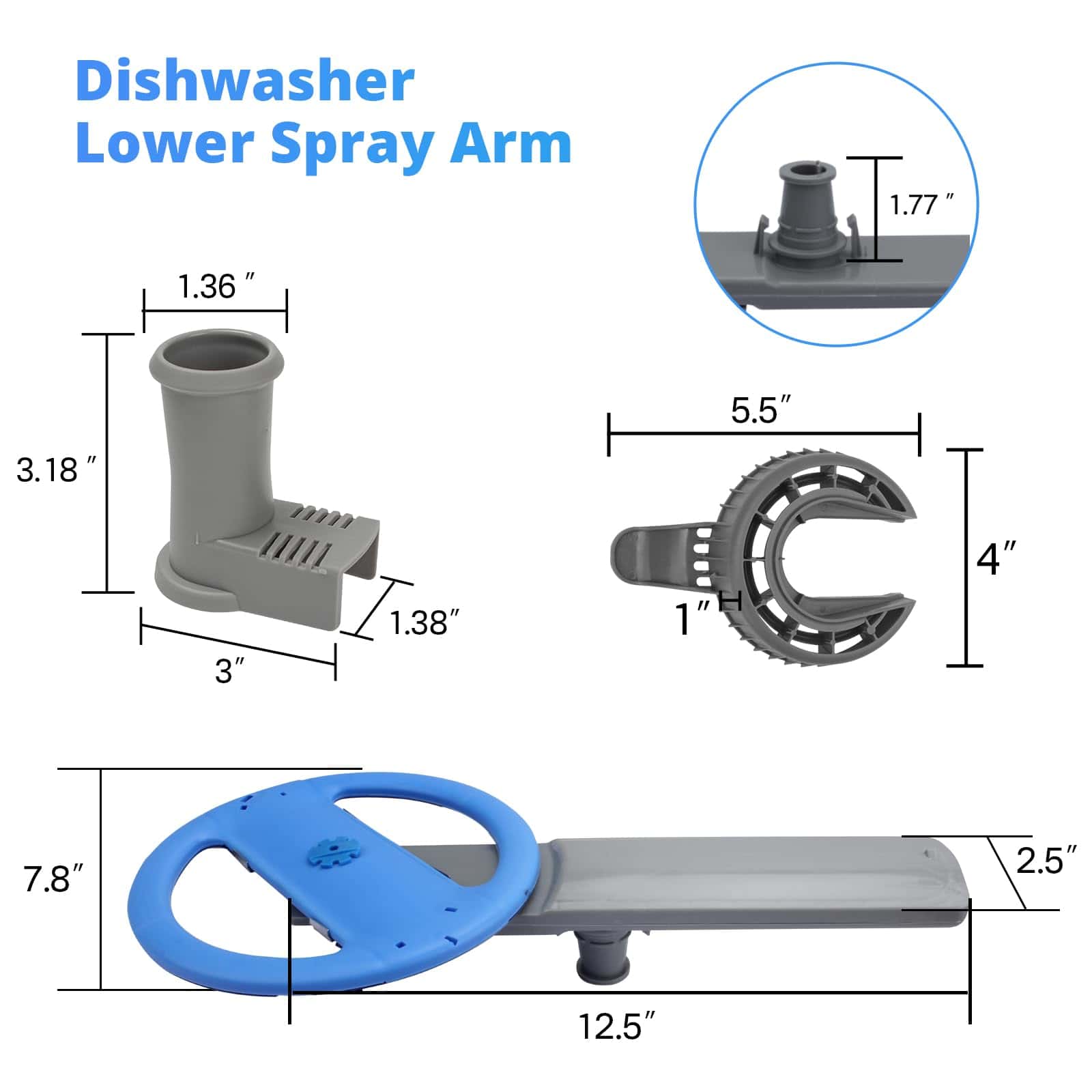 5304507158 Ensamble del Brazo Rociador para Lavavajillas - Imagen 3